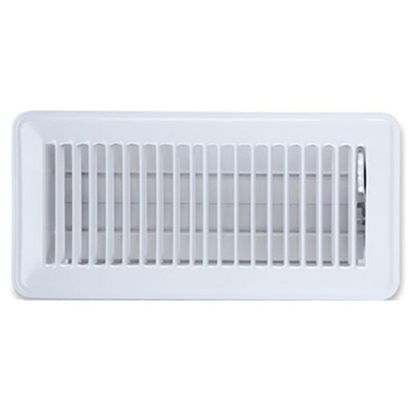 Swivel 413W4X10 White Floor Register 4 x 10 in SW135497 - main